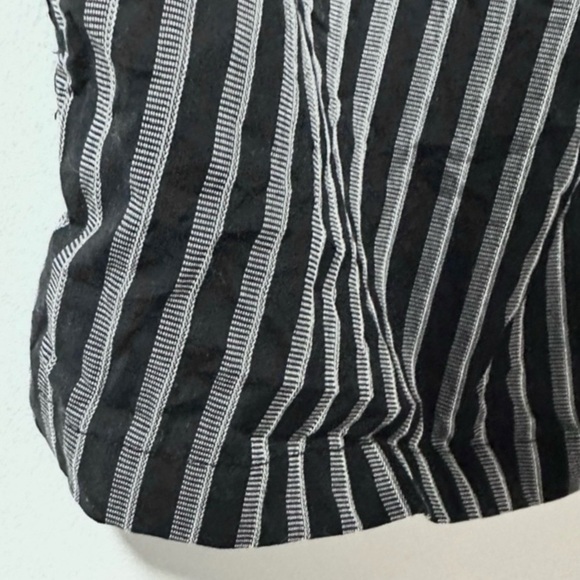 J. Ferrar Black Striped Button Up Collared Shirt Men’s Size 2XL Office Business - Picture 8 of 10